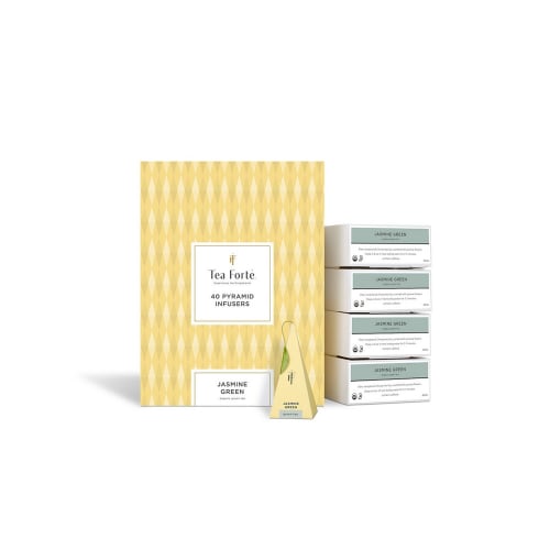 Tea Forte Jasmine Green Tea Sachet, Regular